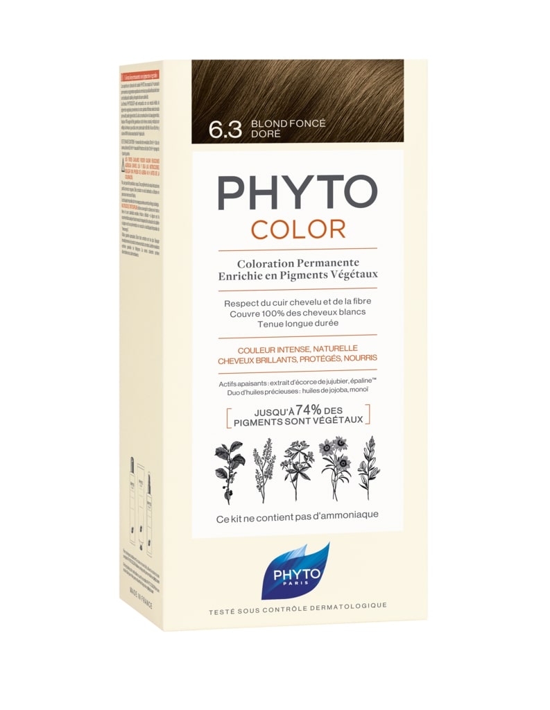 PHYTO HAIR COLOUR DARK GOLDEN BROWN NO 6.3