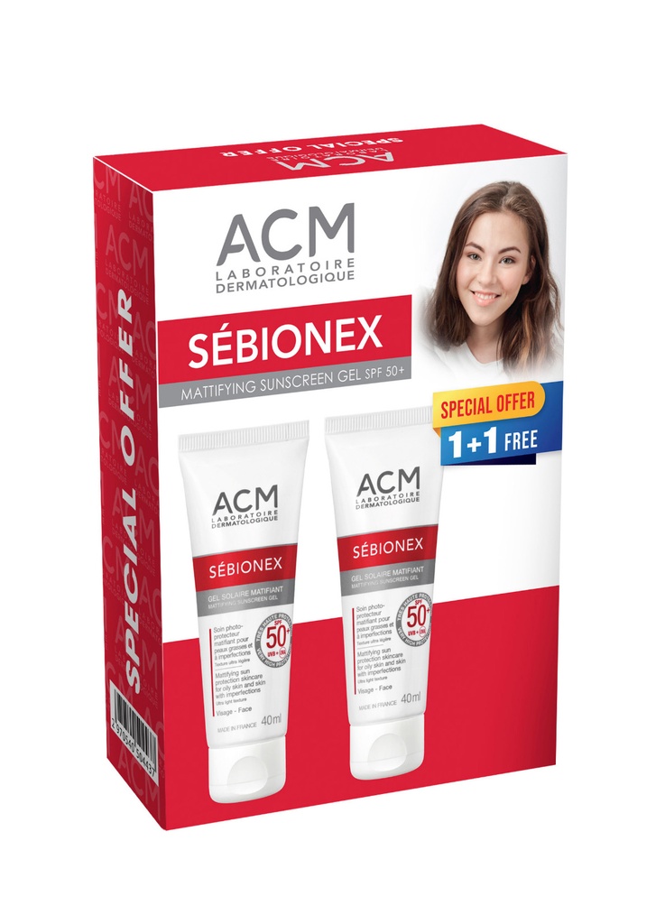 أيه سي إم جل واقٍ من الشمس مطفي SPF 50+ (عرض 1+1)